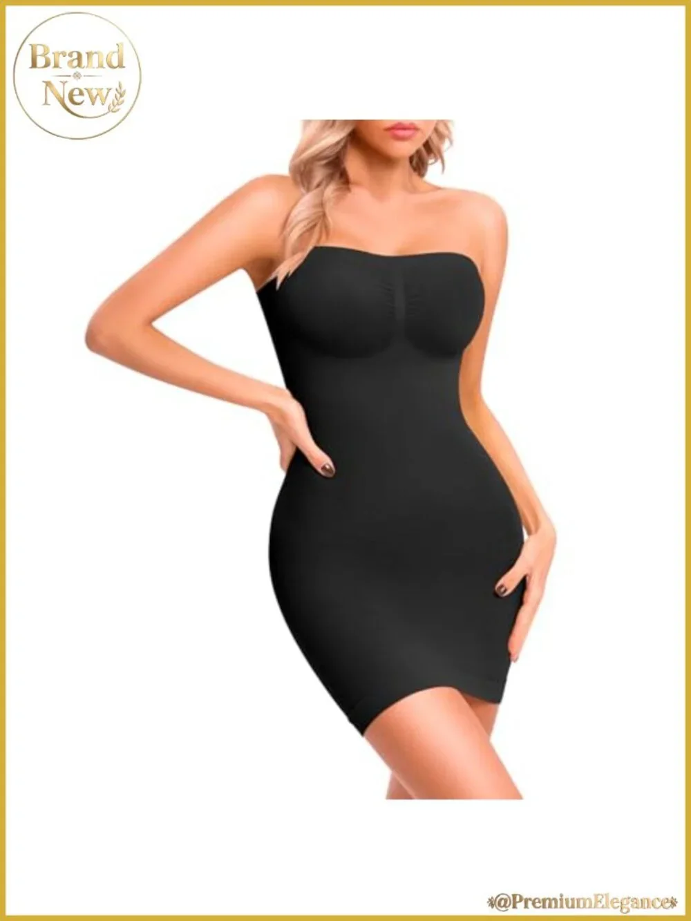 Strapless Shapewear Full Slip for Under Dresses Tummy Control